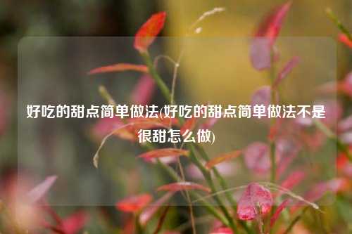 好吃的甜点简单做法(好吃的甜点简单做法不是很甜怎么做)