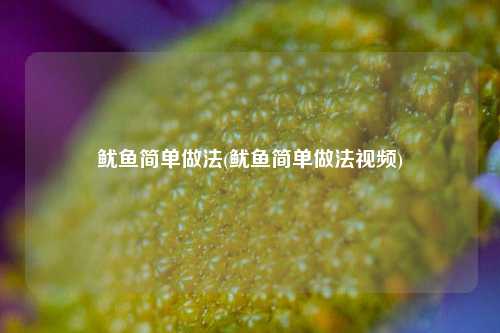 鱿鱼简单做法(鱿鱼简单做法视频)