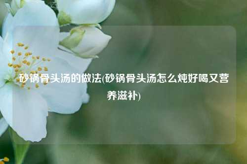 砂锅骨头汤的做法(砂锅骨头汤怎么炖好喝又营养滋补)